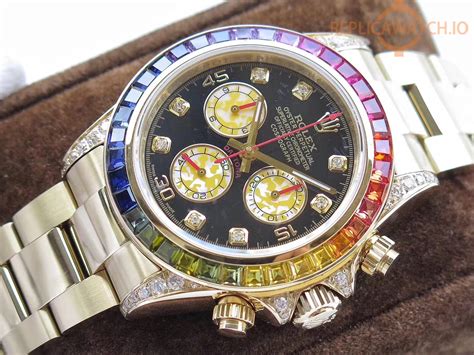 rolex watches daytona rainbow replica|rolex daytona rainbow bezel.